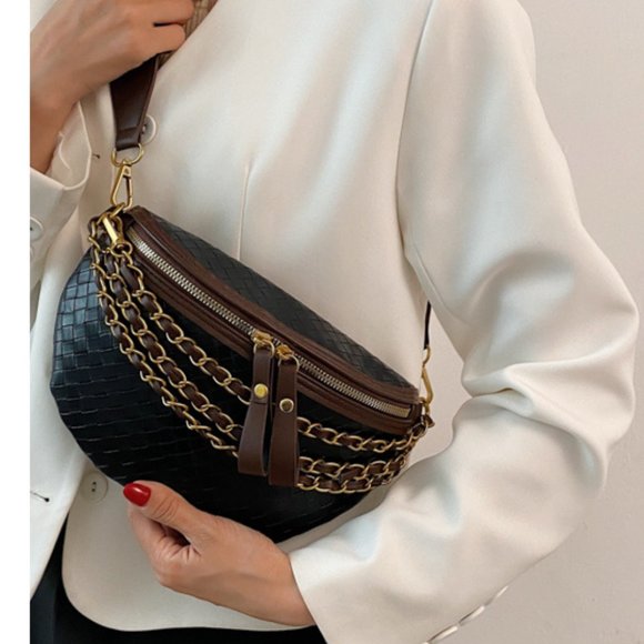 Luxury Leather Small Chain Women\'s Fanny Pack or Cross-body main image 8